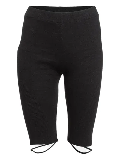 Pre-owned Jacquemus Ribbed Leg-tie Shorts
