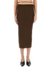Jacquemus Ribbed Top Featuring Keyhole Detail In Brown