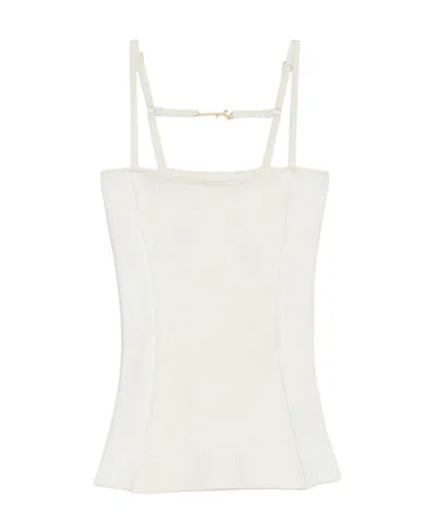 JACQUEMUS JACQUEMUS RIBBED SINGLET TOP