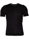 Jacquemus Men Le Tshirt Tricot In Black