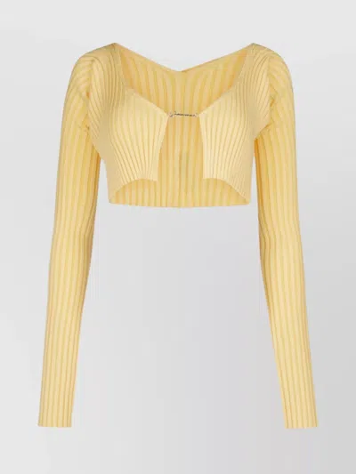 Jacquemus La Maille Pralu Lounge In Yellow