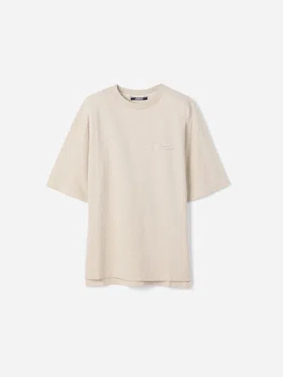 Jacquemus Ribbon Detail T-shirt In Neutral