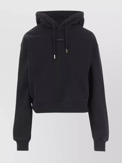 Jacquemus Ribbon Drawstring Cropped Hoodie