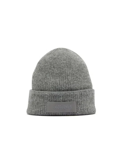 Jacquemus Rimless Cap In 970 Dark Grey