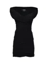 Jacquemus Rita Draped Gathered Crepe De Chine Mini Dress