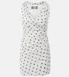 Jacquemus 'the Rita' White Dress With V-neck And Polka Dot Motif In Weiss