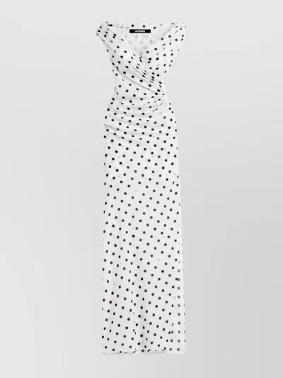 JACQUEMUS RITA LONG POLKA DOT DRESS
