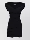 Jacquemus Rita Draped Gathered Crepe De Chine Mini Dress