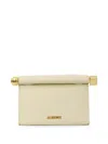 Jacquemus Rolled Top Rectangular Shoulder Bag In Yellow