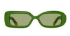 Jacquemus Green 'les Lunettes Rond Carré' Sunglasses In Green