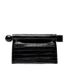 Jacquemus Black La Pochette Rond Carr Clutch In Black