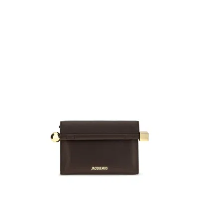 Jacquemus Rond Carré Clutch In Brown