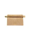 Jacquemus La Pochette Rond Raffia Clutch Bag In Neutrals