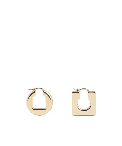 Jacquemus Rond Carré Earrings In Gold