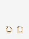 Jacquemus Mismatched Round & Square Mini Hoop Earrings In Gold