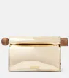 Jacquemus Beige La Pochette Rond Carr Clutch Bag In Gold