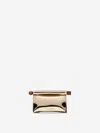 Jacquemus La Petite Pochette Rond Carre Handbag In Gold Finish