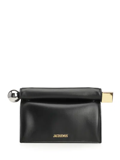 Jacquemus Rond Carré Handbags Black