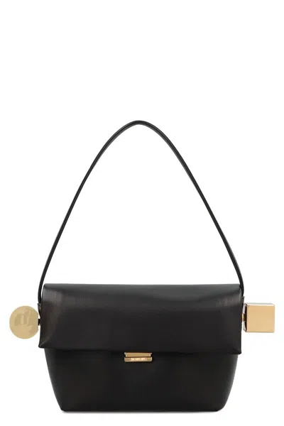 JACQUEMUS JACQUEMUS ROND CARRÉ LEATHER CROSSBODY BAG