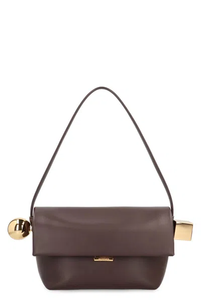 JACQUEMUS JACQUEMUS ROND CARRÉ LEATHER CROSSBODY BAG