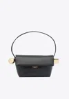 Jacquemus Rond Carré Leather Shoulder Bag In Multi