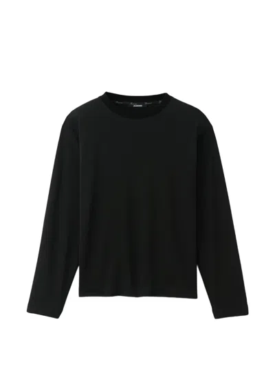Jacquemus Rond Carré Long-sleeved T-shirt In Black