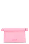 Jacquemus Leather La Petite Pochette Clutch Bag