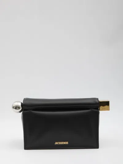Jacquemus Rond Carré Pouch In Black