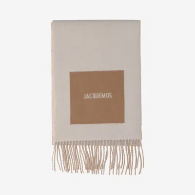 Jacquemus Rond Carré Scarf In Brown