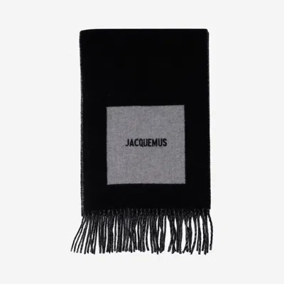 Jacquemus Rond Carré Scarf In Black