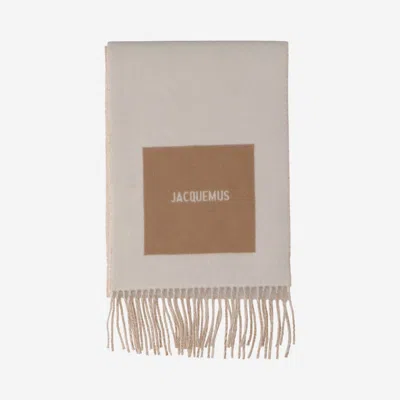 Jacquemus Rond Carré Scarf In Neutral