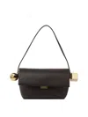 Jacquemus "rond Carré" Shoulder Bag In Brown