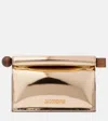 Jacquemus Beige La Pochette Rond Carr Clutch Bag In Gold
