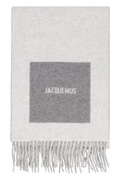 JACQUEMUS JACQUEMUS ROND CARRÉ VIRGIN WOOL SCARF