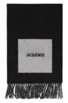 Jacquemus Black Virgin Wool Scarves In Black