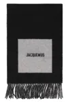 Jacquemus Black Virgin Wool Scarves In Black