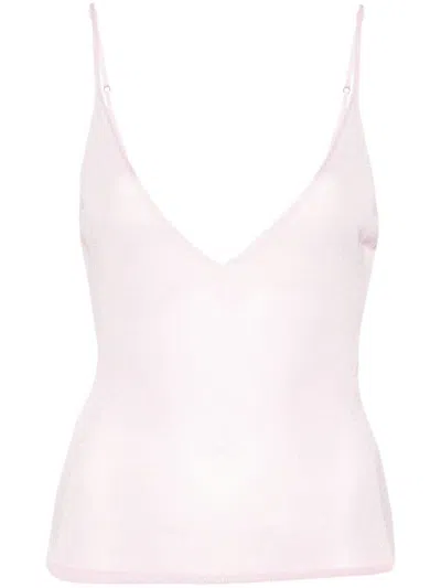 Jacquemus La Maille Spallina Tank Top In Pink