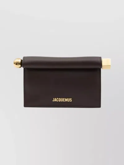 JACQUEMUS ROUND CLUTCH BAG SHOULDER STRAP