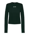 Jacquemus Round Collar And Long-sleeved T-shirt In Black