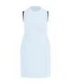 Jacquemus Sorbetto Contrast-trim Knitted Mini Dress In Blue