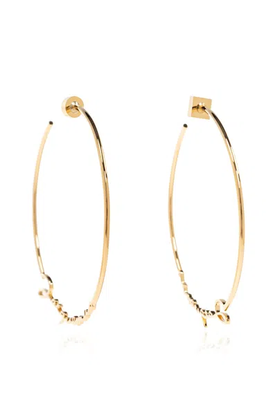 JACQUEMUS JACQUEMUS ROUND EARRINGS WITH LOGO