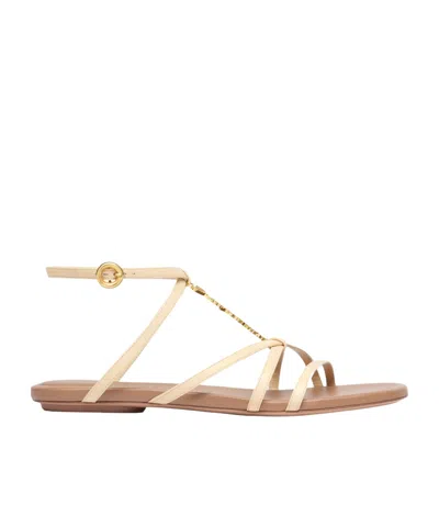 Jacquemus 'pralu Plates' Sandals In Beige