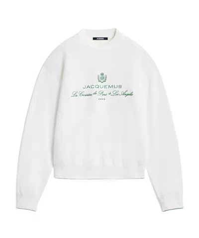 JACQUEMUS JACQUEMUS THE VENICE LOGO EMBROIDERED SWEATSHIRT