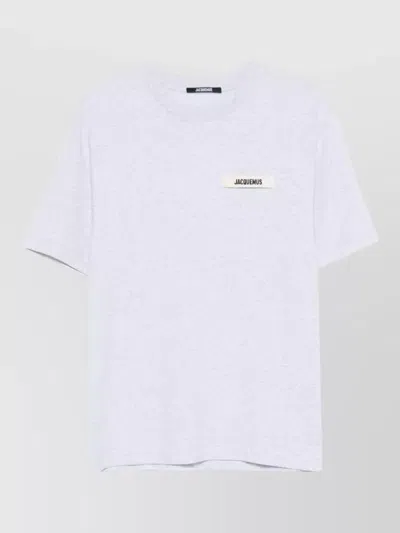 Jacquemus Round Neck T Shirt Short Sleeves Style In White