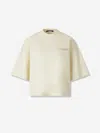 Jacquemus Short Sleeve Crew Neck Top In Neutral