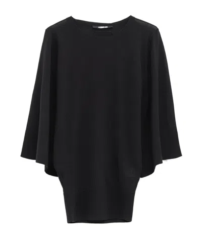 Jacquemus Round-neck Top In Black