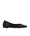 Jacquemus Oval Ballerina Shoes Textured Design In Animal Print