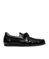 Jacquemus Men's Les Batto Calfskin Boat Shoes In Black