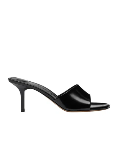 Jacquemus Round-toe Mules In Black