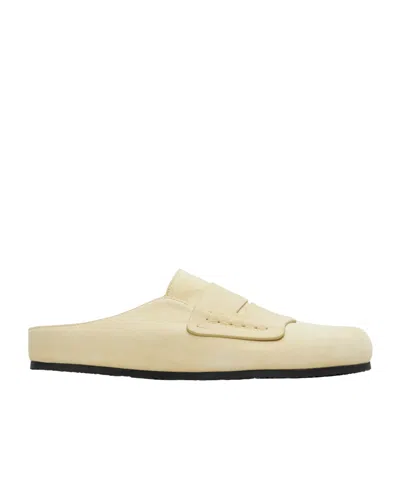 Jacquemus Round-toe Mules In Yellow